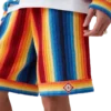 Frotté-shorts med gradientstriber