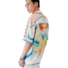 Fuji Dream kortærmet silke-skjorte med shorts