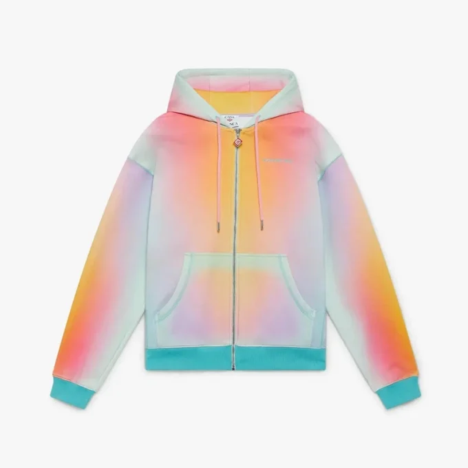 Glass Zip-up-sweatshirt med hætte Glass Zip-up-sweatshirt med hætte