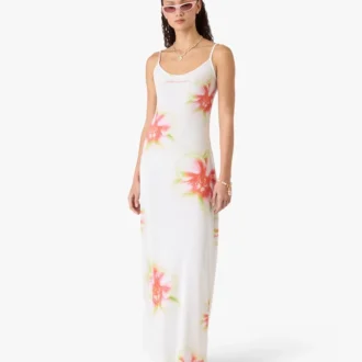 Glitch Orchid blød ribbet maxikjole Glitch Orchid blød ribbet maxikjole