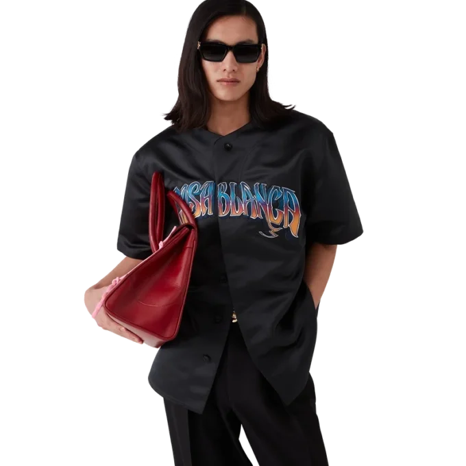 Gothic kortærmet baseball-shirt Gothic kortærmet baseball-shirt
