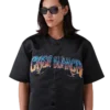 Gothic kortærmet baseball-shirt Gothic kortærmet baseball-shirt