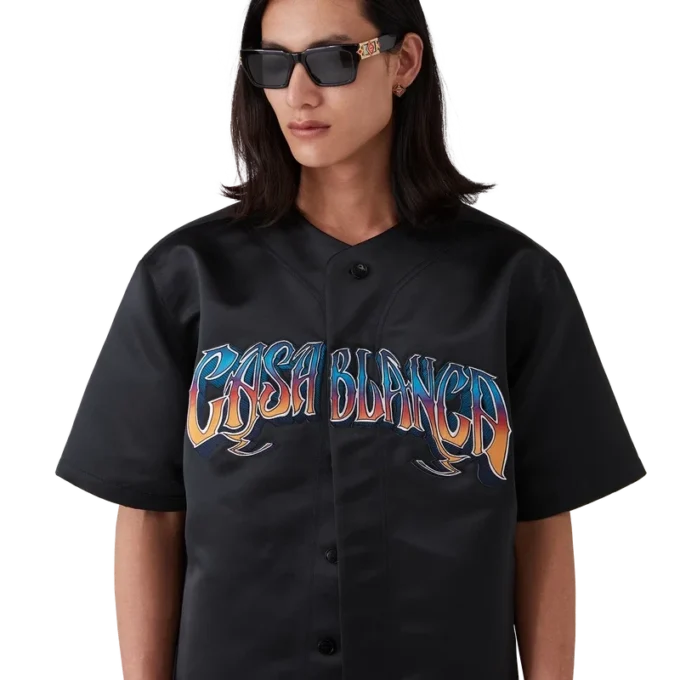 Gothic kortærmet baseball-shirt Gothic kortærmet baseball-shirt