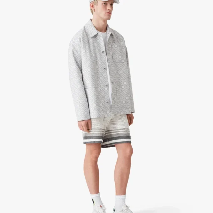 Grå Monogram Workwear-jakke Grå Monogram Workwear-jakke