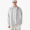 Grå Monogram Workwear-jakke Grå Monogram Workwear-jakke