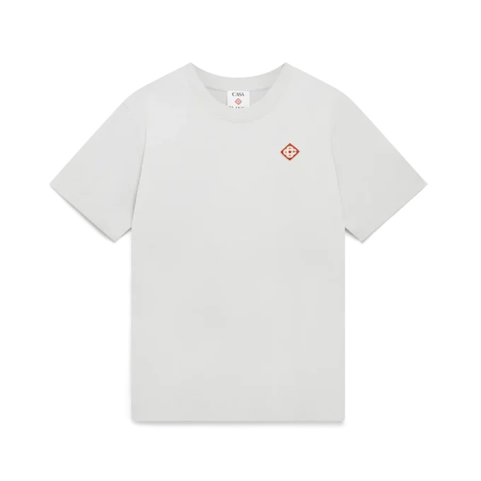 Grå T-shirt med diamantlogo og korte shorts Grå T-shirt med diamantlogo og korte shorts