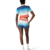 Gradient Cropped Polo Shirt Gradient Cropped Polo Shirt