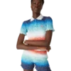 Gradient Cropped Polo Shirt Gradient Cropped Polo Shirt