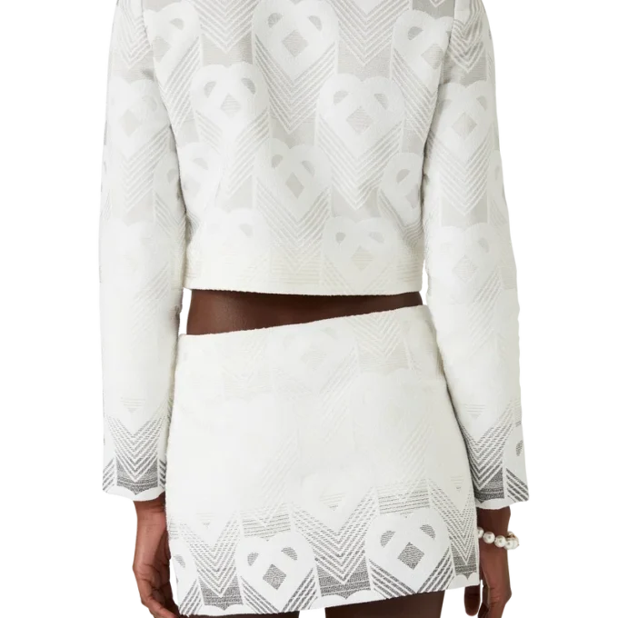 Gradient Heart Monogram-frotté-minidress