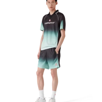 Gradient Monogram Jacquard kortærmet fodboldtrøje i shorts