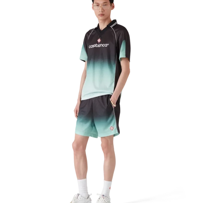 Gradient Monogram Jacquard kortærmet fodboldtrøje i shorts Gradient Monogram Jacquard kortærmet fodboldtrøje i shorts
