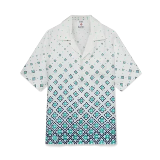 Gradient Monogram kortærmet silke-skjorte