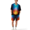 Gradient Silk Shorts
