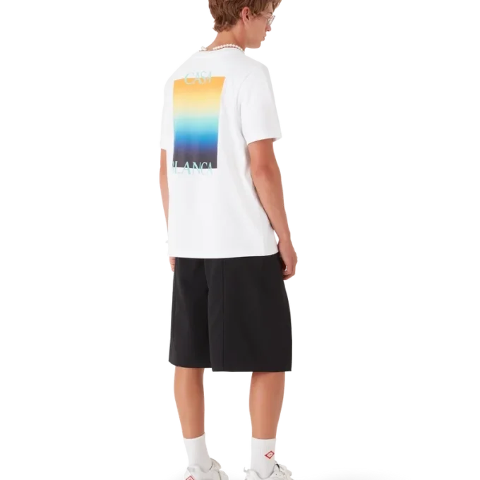 Gradient Square T-shirt med korte Shorts Gradient Square T-shirt med korte Shorts