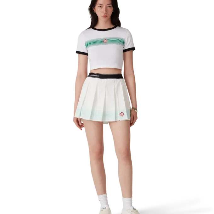 Gradient Stripe Ringer T-shirt