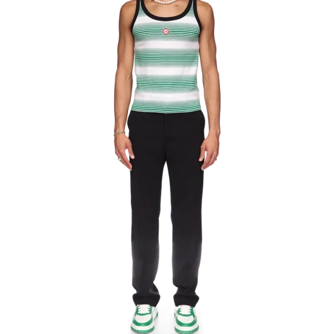 Gradient Stripe Ringer Tank Top Gradient Stripe Ringer Tank Top