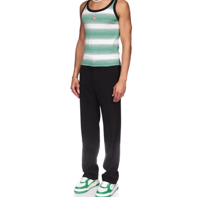 Gradient Stripe Ringer Tank Top Gradient Stripe Ringer Tank Top