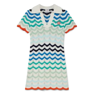 Gradient Wave hæklet minikjole