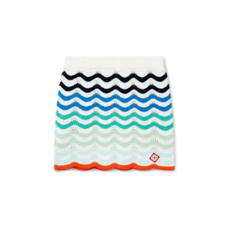 Gradient Wave hæklet nederdel