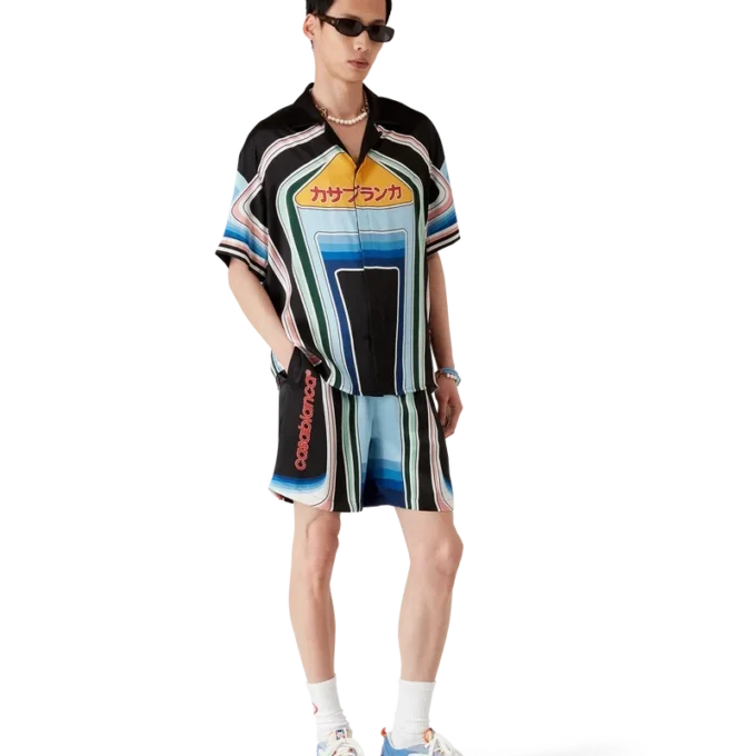 Graphic Mountain silke-Shorts Graphic Mountain silke-Shorts