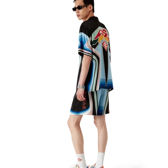 Graphic Mountain silke-Shorts Graphic Mountain silke-Shorts