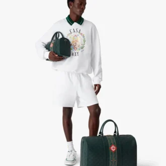 Grøn Monogram Weekender-taske