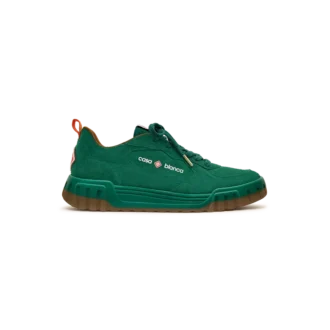 Grøn Court-sneaker i ruskind til kvinder