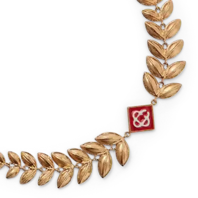 Guldarmbånd med laurbærblad