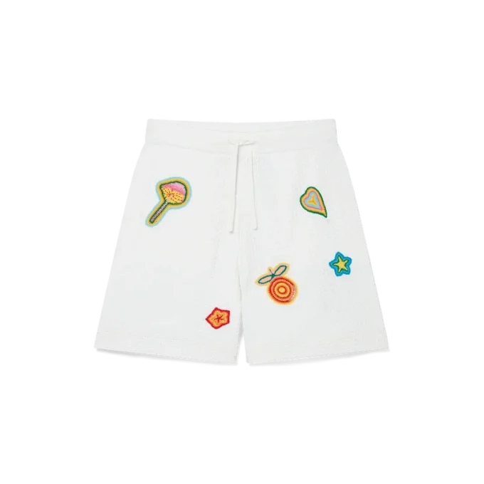 Hæklede shorts med mønster