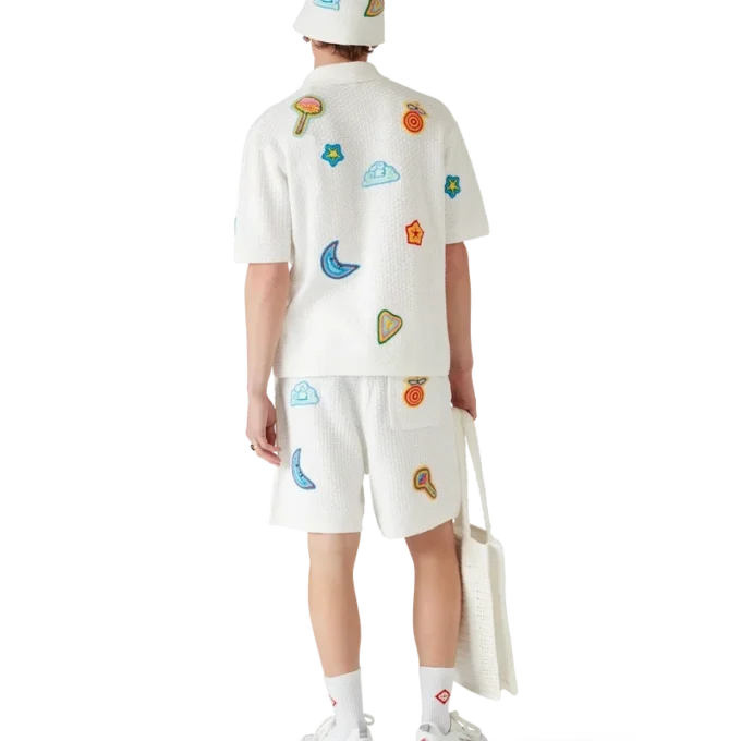 Hæklede shorts med mønster
