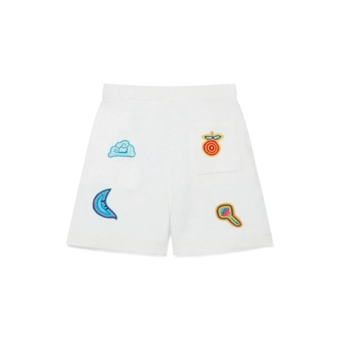 Hæklede shorts med mønster