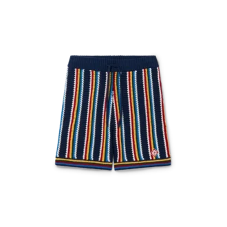 Hæklede stribede shorts