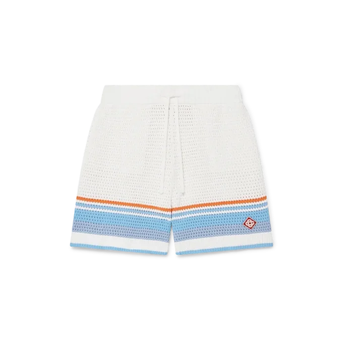 Hæklede tennisshorts i bomuld Hæklede tennisshorts i bomuld
