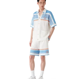 Hæklede tennisshorts i bomuld Hæklede tennisshorts i bomuld