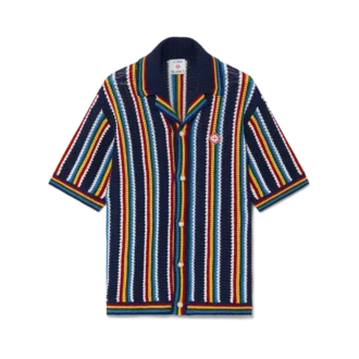 Hæklet stribet skjorte