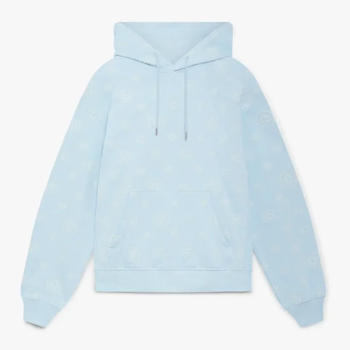 Hættetrøje med applikeret monogram Hættetrøje med applikeret monogram