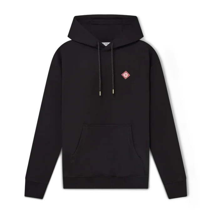 Hættetrøje med diamantlogo