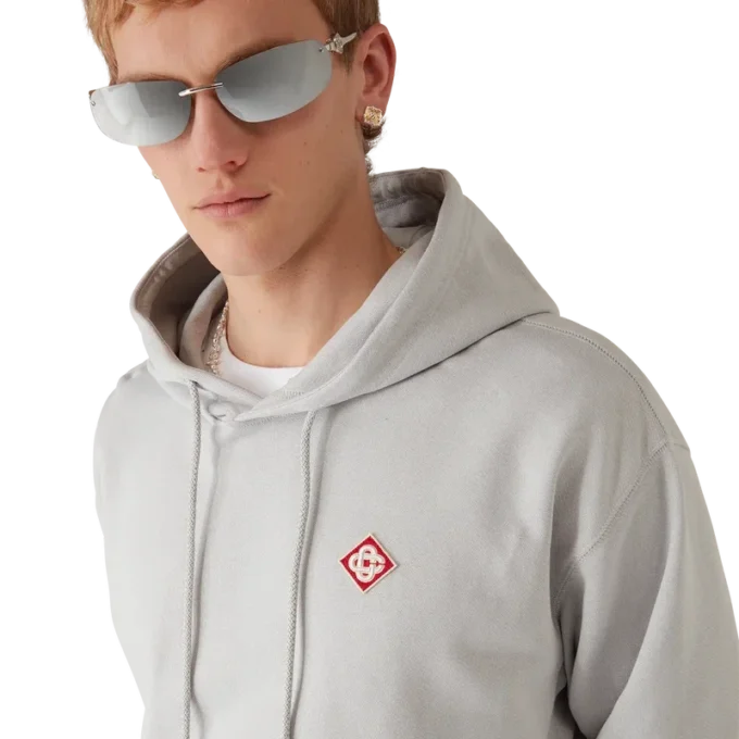 Hættetrøje med diamantlogo