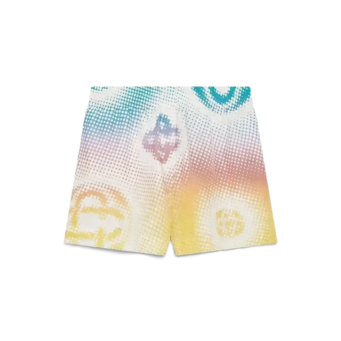Halftone Logo Silk Shorts Halftone Logo Silk Shorts