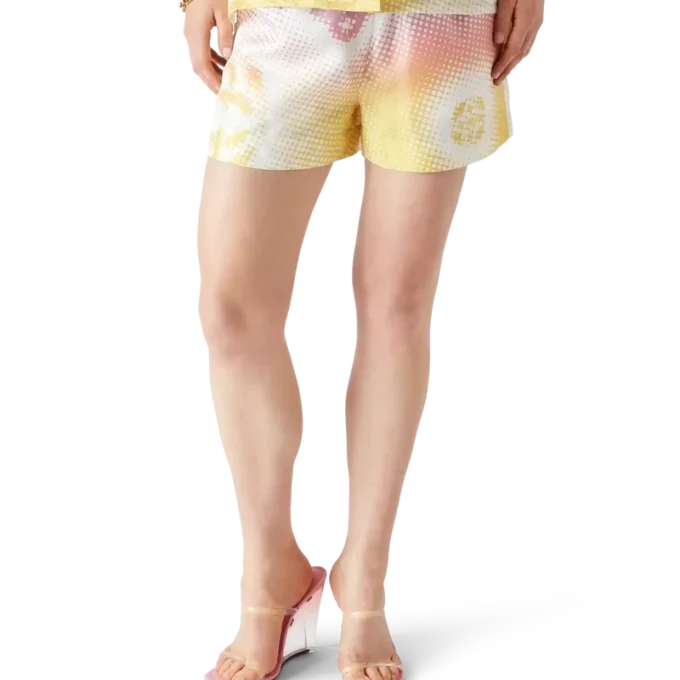 Halftone Logo Silk Shorts Halftone Logo Silk Shorts