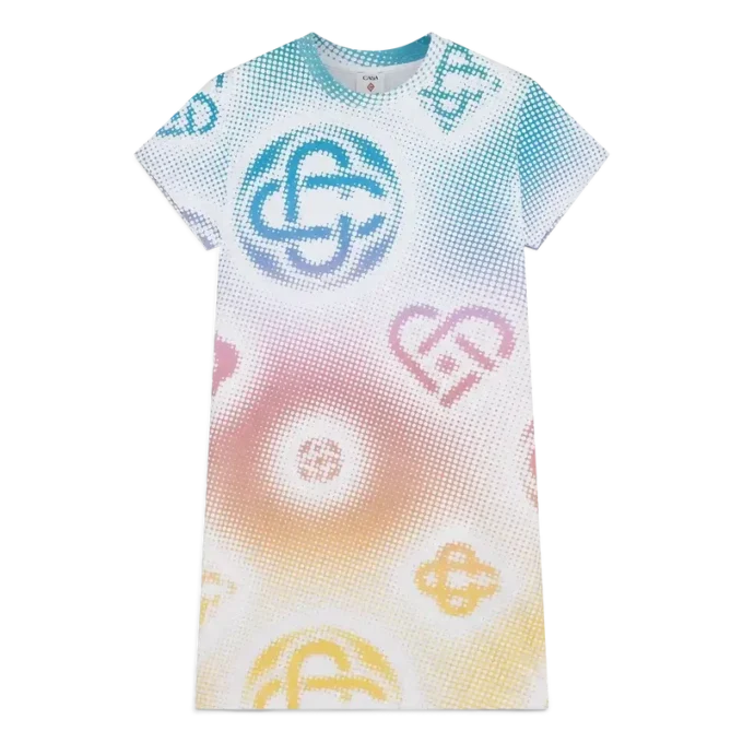 Halftone Logo T-shirt-kjole