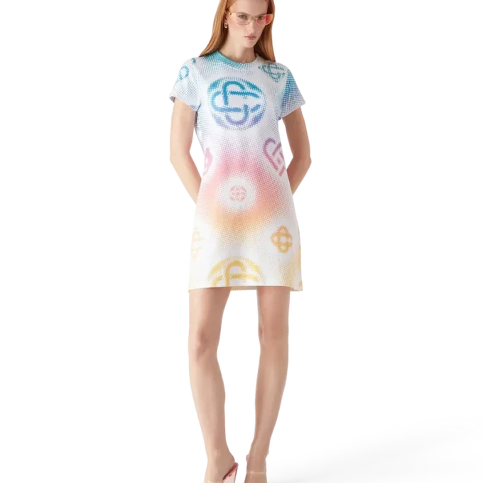 Halftone Logo T-shirt-kjole