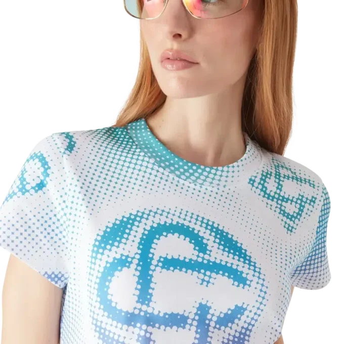 Halftone Logo T-shirt-kjole