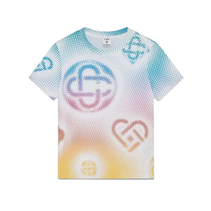 Halftone Logo T-shirt med korte ærmer og tætsiddende pasform på shorts