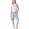 Halftone Logo T-shirt med korte ærmer og tætsiddende pasform på shorts