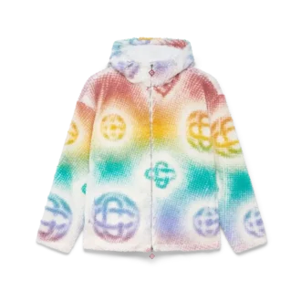 Halftone Monogram Fleece-jakke