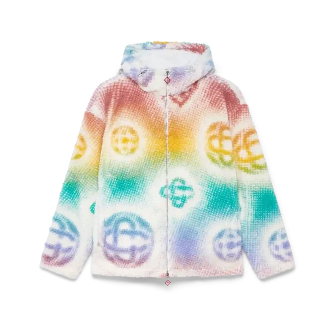Halftone Monogram Fleece-jakke