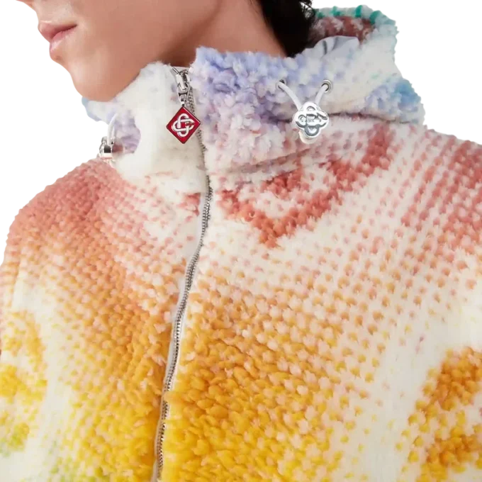 Halftone Monogram Fleece-jakke