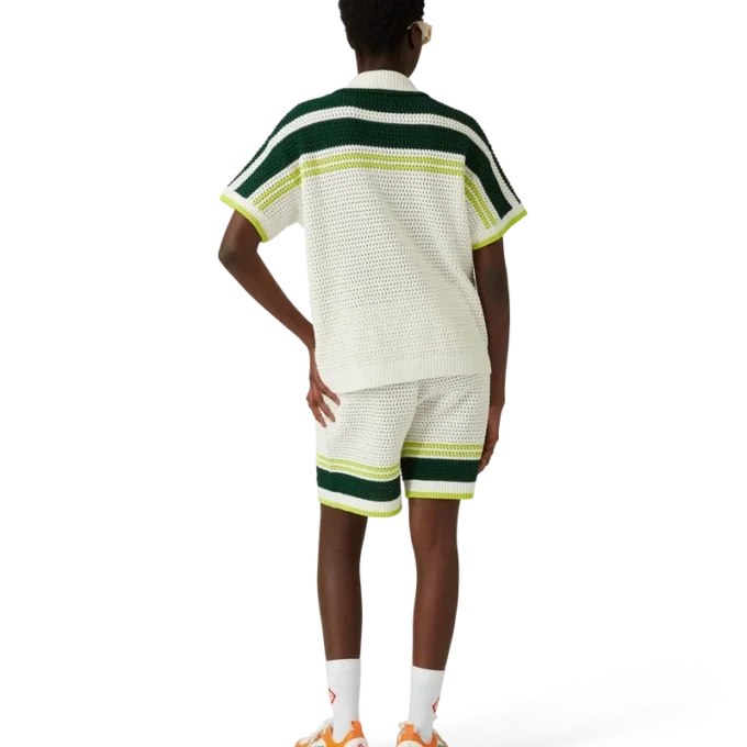 Herre Court orange og hvide sneakers