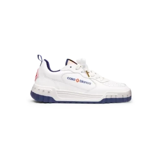 Herresneaker Court hvid og marineblå